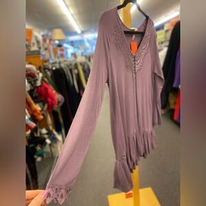 Matilda Jane ladies Small Purple Lace Blouse